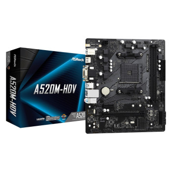 Płyta główna A520M-HDV AM4 2DDR4 HDMI/DVI/VGA M.2 mATX