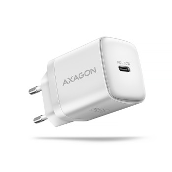 Axagon ACU-PD30W wall charger 1x QC3.0 AFC FCP PD type-C 30W white Telefon komórkowy, Smartfon, Smartwatch, Tablet, Uniwersalne