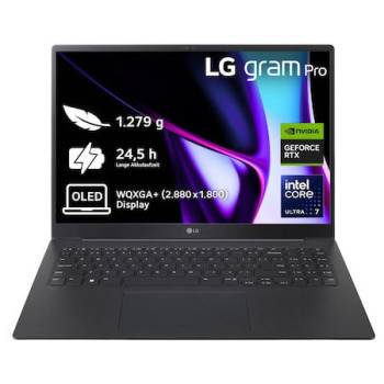 LG 16Z90SP-A.AP7BG notebook laptop Intel Core Ultra 7 155H 40,6 cm (16") 32 GB 2 TB SSD NVIDIA GeForce RTX 3050 Wi-Fi 6E