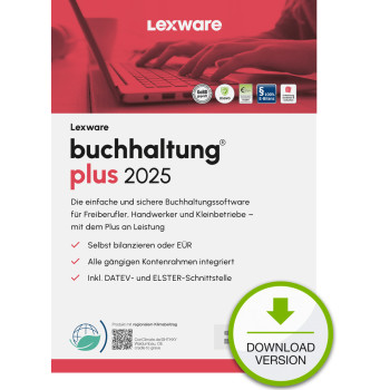 Lexware buchhaltung plus 2025 Download Jahresversion (365-Tage) Księgowość 1 lat(a)