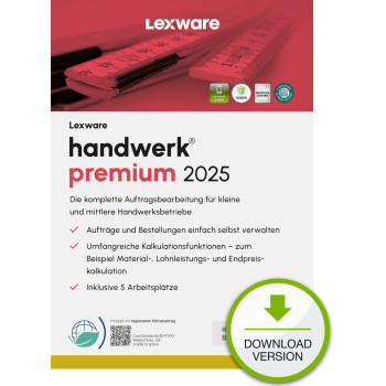 Lexware handwerk premium 2025 Download Jahresversion (365-Tage) Analiza finansowa 1 lat(a)