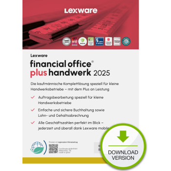 Lexware financial office plus handwerk 2025 Download Jahresversion (365-Tage) Księgowość 1 lat(a)