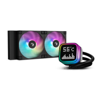 DeepCool R-LP240-BKMSNC-G-1 system chłodzenia komputerów Obudowa komputera, Procesor Chłodnica cieczy all-in-one 12 cm Czarny 1
