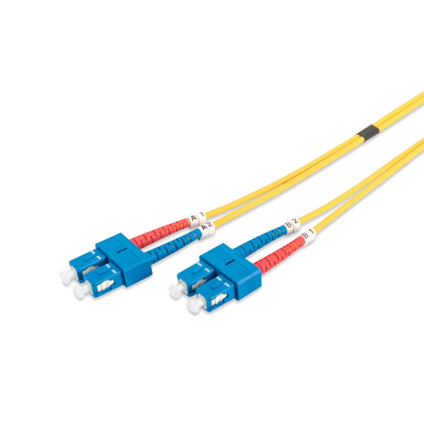Kabel krosowy (patchcord) DIGITUS światłowodowy SC/SC, dplx, SM 9/125, OS2, LSOH, 10m, żółty Kabel krosowy (patchcord) DIGITUS światłowodowy SC/SC, dplx, SM 9/125, OS2, LSOH, 10m, żółty