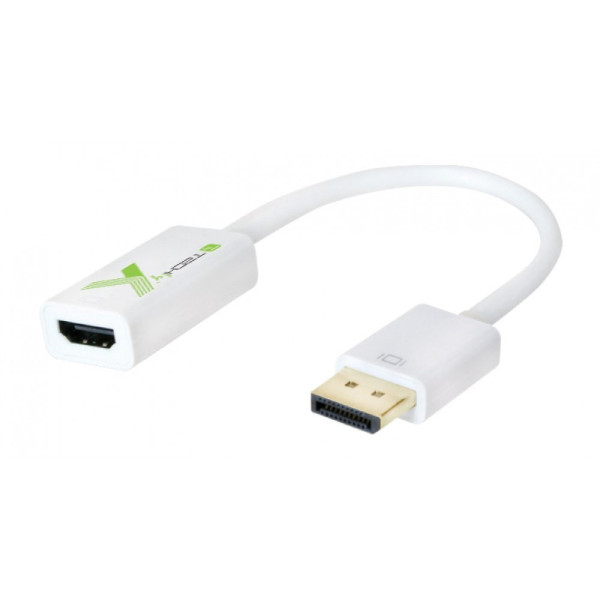 Techly IADAP DP-HDMIFP4 adapter kablowy 0,2 m DisplayPort HDMI Biały Techly IADAP DP-HDMIFP4 adapter kablowy 0,2 m DisplayPort HDMI Biały