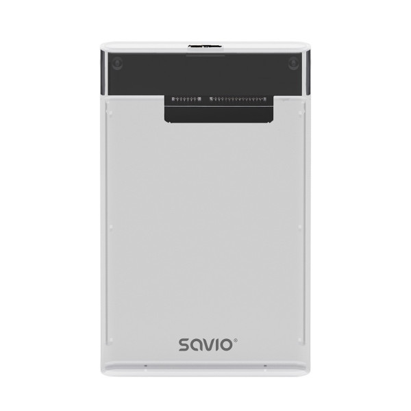 Zewnętrzna obudowa na dysk HDD/SSD 2.5", USB 3.0, AK-66, transparentna Zewnętrzna obudowa na dysk HDD/SSD 2.5", USB 3.0, AK-66, transparentna
