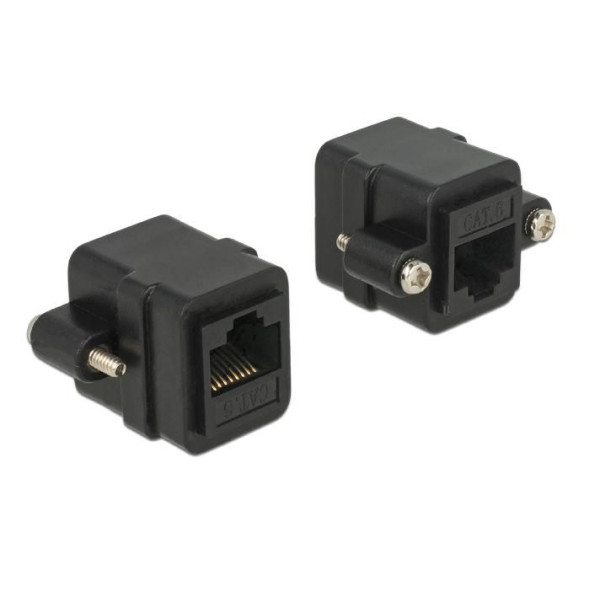 Delock 85124 cable gender changer RJ-45 Black Delock 85124 cable gender changer RJ-45 Black