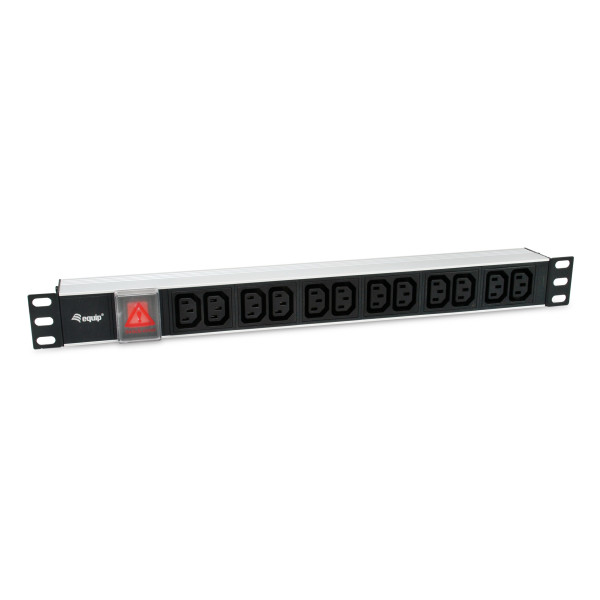Equip 333318 rozdzielacz zasilania PDU 12 x gniazdo sieciowe 1U Czarny, Srebrny Equip 333318 rozdzielacz zasilania PDU 12 x gniazdo sieciowe 1U Czarny, Srebrny
