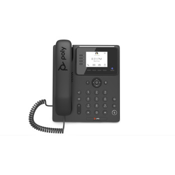 POLY Biznesowy telefon multimedialny CCX 350 do aplikacji Microsoft Teams, z obsługą PoE