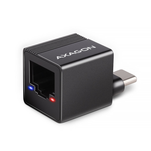 Axagon ADE-MINIC USB-C 3.2 Gen 1 Gigabit Ethernet MINI adapter - schwarz - Adapter - Digital Daten 1000 Mbit s Axagon ADE-MINIC USB-C 3.2 Gen 1 Gigabit Ethernet MINI adapter - schwarz - Adapter - Digital Daten 1000 Mbit s
