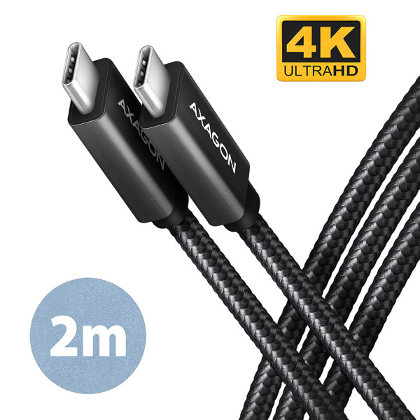 Axagon BUCM32-CM20AB kabel USB USB 3.2 Gen 2x2 2 m USB C Czarny Axagon BUCM32-CM20AB kabel USB USB 3.2 Gen 2x2 2 m USB C Czarny