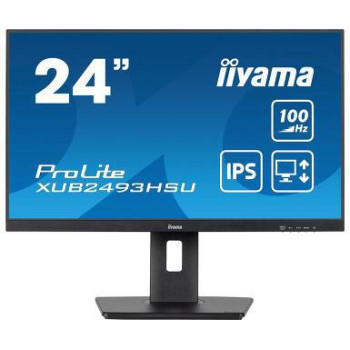iiyama 24" IPS Green, EyeComfort/EyeSafe,1920x1080@1 00Hz, 15cm Adj. Stand, 250nits,Speakers,HDMI,DP, 3ms,USB