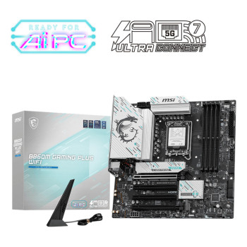 MSI B860M GAMING PLUS WIFI płyta główna Intel B860 LGA 1851 (Socket V1) micro ATX