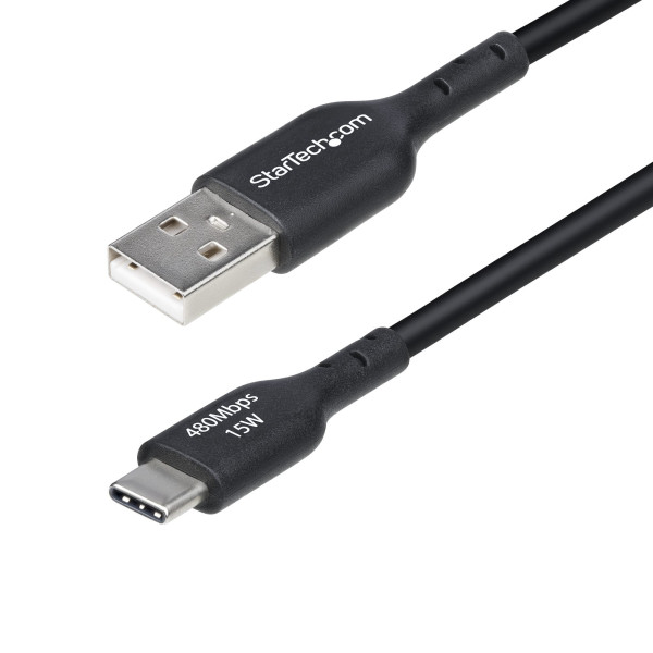 StarTech.com USB2AC2MNC kabel USB USB 2.0 2 m USB A USB C Czarny StarTech.com USB2AC2MNC kabel USB USB 2.0 2 m USB A USB C Czarny