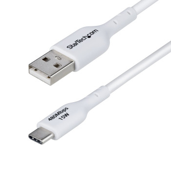StarTech.com USB2AC2MNCWHE kabel USB USB 2.0 2 m USB A USB C Biały