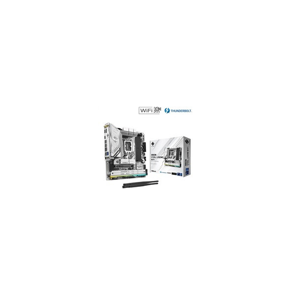 ASRock MB Sc LGA1851 B860M Steel Legend WiFi, Intel B860, 4xDDR5, 1xThunderbolt, 1xDP, 1xHDMI, WiFi, mATX ASRock MB Sc LGA1851 B860M Steel Legend WiFi, Intel B860, 4xDDR5, 1xThunderbolt, 1xDP, 1xHDMI, WiFi, mATX