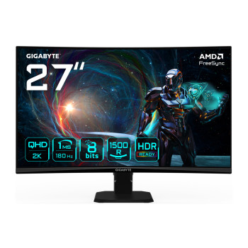 GIGABYTE GS27QCA LED display 68,6 cm (27") 2560 x 1440 px Quad HD Czarny