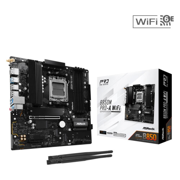 MB AMD B850 SAM5 MATX/B850M PRO-A WIFI ASROCK MB AMD B850 SAM5 MATX/B850M PRO-A WIFI ASROCK
