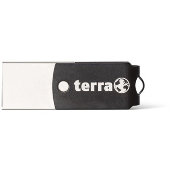 TERRA USThree A+C pamięć USB 32 GB USB Type-A   USB Type-C 3.2 Gen 1 (3.1 Gen 1) Czarny, Srebrny