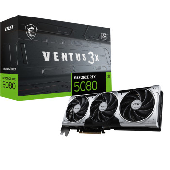 MSI VENTUS GEFORCE RTX 5080 16G 3X OC PLUS karta graficzna NVIDIA 16 GB GDDR7