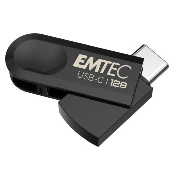 Emtec C280 Usb Flash Drive 128 Gb Usb Type-C 3.2 Gen 1 (3.1 Gen 1) Black