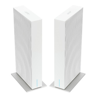 Acer Wave 7, Wifi 7 Mesh Router, Eu Plug, Dual Pack Wireless Router Gigabit Ethernet Dual-Band (2.4Ghz + 5Ghz Or 2.4Ghz + 6Ghz)