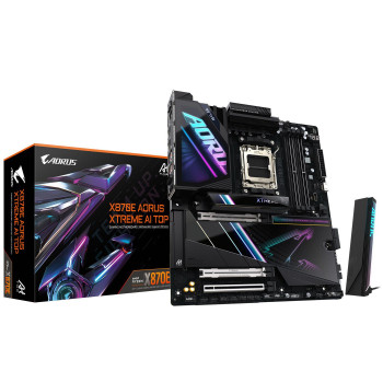 Gigabyte X870E Aorus Xtreme Ai Top Motherboard - Supports Amd Ryzen 9000 Series Cpus, 18+2+2 Phases Vrm, Up To 8800Mhz Ddr5 (Oc)