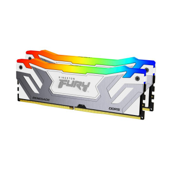 Kingston Fury 48Gb 8400Mt/S Ddr5 Cl40 Cudimm (Kit Of 2) Renegade Rgb White Xmp