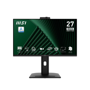 MSI Pro Mp275Qpdg Computer Monitor 68.6 Cm (27") 2560 X 1440 Pixels Wide Quad Hd Lcd Black