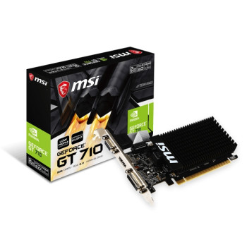 MSI NVIDIA Geforce GT 710 2GHD3H OC LP 2GB DDR3 PCIe 2.0 x16 passiv V809-2000R