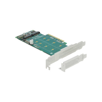 Delock PCIe x8 Karte zu 2x intern NVMe M.2 Key M 89045