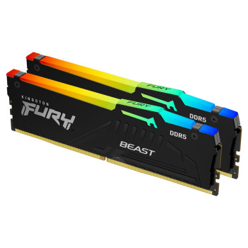 Kingston Fury Beast RGB 64 GB (2x 32GB) Kit unbuffered DDR5-6000 KF560C36BBEAK2-64