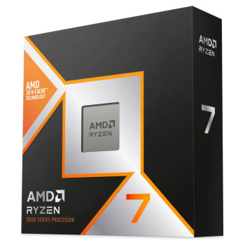 AMD CPU Ryzen 7 9800X3D (8C/16T) 4.7 GHz (5.2 GHz Turbo) Box ohne Kühler Sockel AM5 TDP 120W