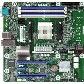 ASRock Mainboard X470D4U2 micro-ATX Sockel AM4 Single