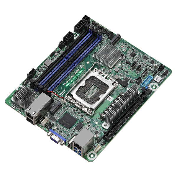 ASRock Mainboard W680D4ID-2T/G5/X550 mini-DTX Sockel 1700 DDR5-only Single ASRock Mainboard W680D4ID-2T/G5/X550 mini-DTX Sockel 1700 DDR5-only Single