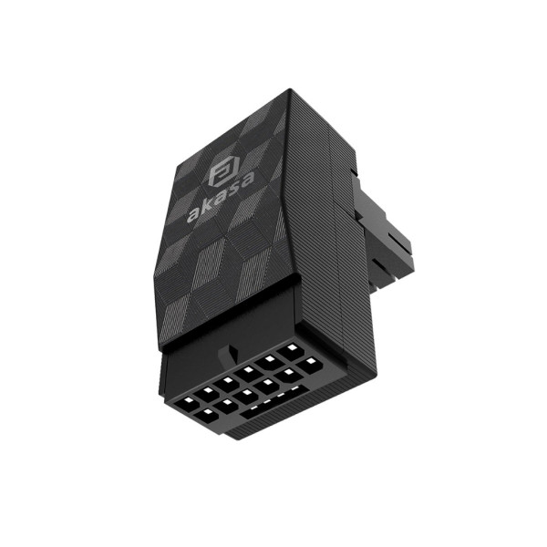 Akasa G-Nexus P16 12VHPWR 12+4 Pin Winkelstecker Netzteil für Grafikkarte der RTX40-Serie 90-Grad (RA) schwarz Akasa G-Nexus P16 12VHPWR 12+4 Pin Winkelstecker Netzteil für Grafikkarte der RTX40-Serie 90-Grad (RA) schwarz