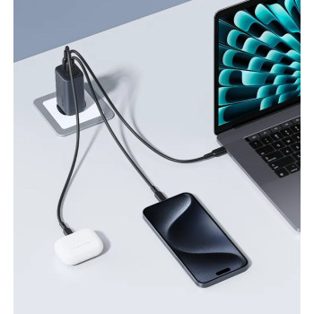 PA-B6U OmniaMix II GaN ładowarka sieciowa 3xUSB (2xUSB C + 1xUSB A) 67W QC PD AFC SCP PPS UFCS