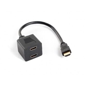 Adapter HDMI-A (M) - HDMI-A (F) x2 splitter 20cm