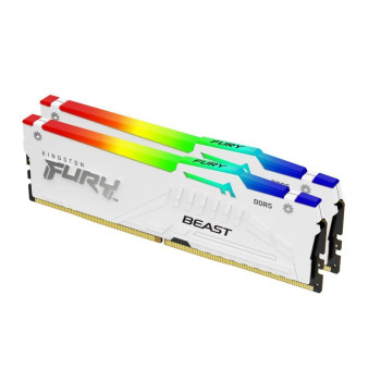 Pamięć DDR5 Fury Beast RGB 32GB(2*16GB)/6000 CL36 EXPO biała