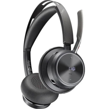 Zestaw słuchawkowy Voyager Focus 2 z certyfikatem Microsoft Teams USB-C-C + przejściówka USB-C/A 9T9J4AA