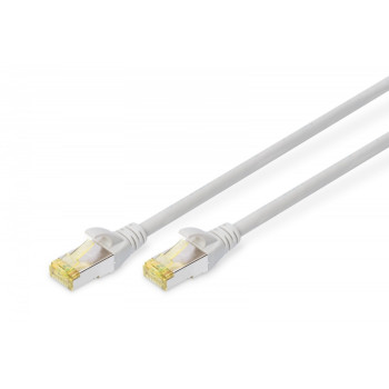 Patch cord S/FTP kat.6A LSOH 0,5m Szary