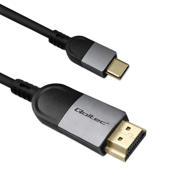 Kabel adapter Qoltec USB-C na HDMI high speed 4K 60Hz 32AWG 2m