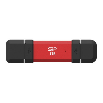 Dysk zewnętrzny SSD Silicon Power DS72 1TB USB-A USB-C 1050/850 MB/s Czerwony