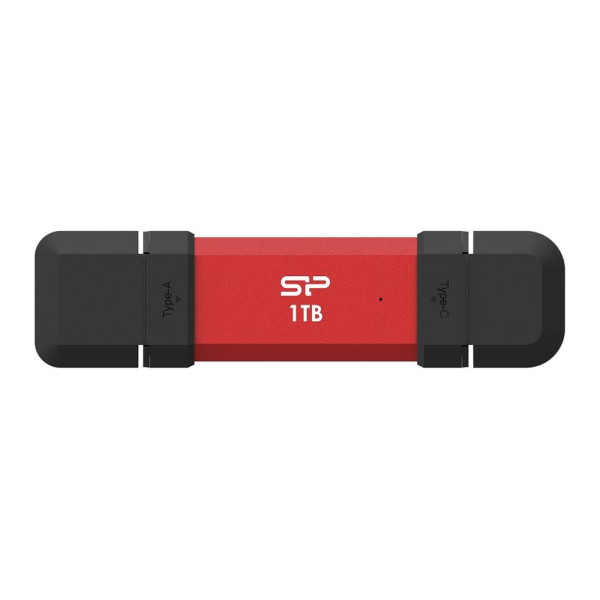 Dysk zewnętrzny SSD Silicon Power DS72 1TB USB-A USB-C 1050/850 MB/s Czerwony Dysk zewnętrzny SSD Silicon Power DS72 1TB USB-A USB-C 1050/850 MB/s Czerwony