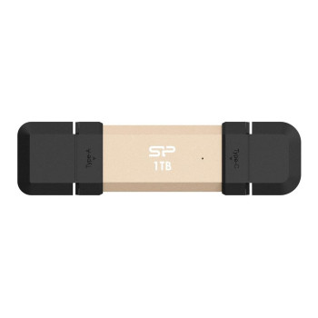 Dysk zewnętrzny SSD Silicon Power DS72 1TB USB-A USB-C 1050/850 MB/s Złoty
