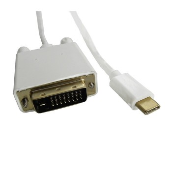 Kabel DisplayPort Alternate mode USB 3.1 typC męski / DVI męski 4Kx2K 1m