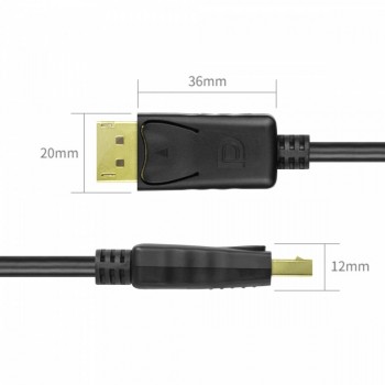 Kabel DisplayPort M/M, 3,0m, Y-C609BK