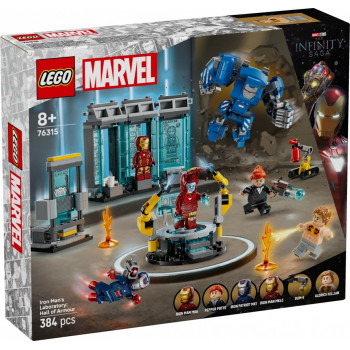 Klocki Super Heroes 76315 Laboratorium Iron Mana: Zbrojownia