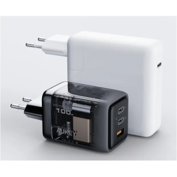 PA-C5 ładowarka sieciowa 3xUSB (2xUSB-C i 1xUSB-A) 100W 5A QC5.0 PD3.0 AFC PPS FCP SCP