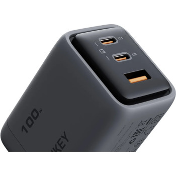 PA-C5 ładowarka sieciowa 3xUSB (2xUSB-C i 1xUSB-A) 100W 5A QC5.0 PD3.0 AFC PPS FCP SCP